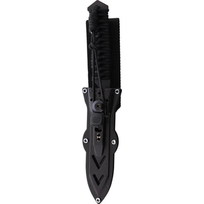 WildSteer Centurion-K Fixed Blade Knife - 10 Inch Overall N690 Tanto Blade Paracord Wrapped Handle Full Tang Belt Sheath by WildSteer