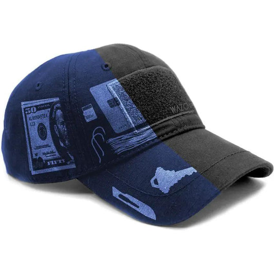Wazoo Survival Gear Cache Cap Black - Low Profile Ripstop Nylon Cap With Six Quick Access Pockets by Wazoo Survival Gear