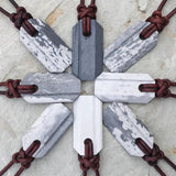Wazoo Survival Gear Viking Whetstone Pendant - Arkansas Novaculite 600-800 Grit With Adjustable Leather Cord by Wazoo Survival Gear