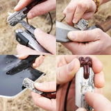 Wazoo Survival Gear Viking Whetstone Pendant - Arkansas Novaculite 600-800 Grit With Adjustable Leather Cord by Wazoo Survival Gear