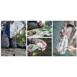 Wazoo Survival Gear Bandana Foraging Reference 12 NA Plants With Uses And Scientific Names And Botanical Art by Wazoo Survival Gear