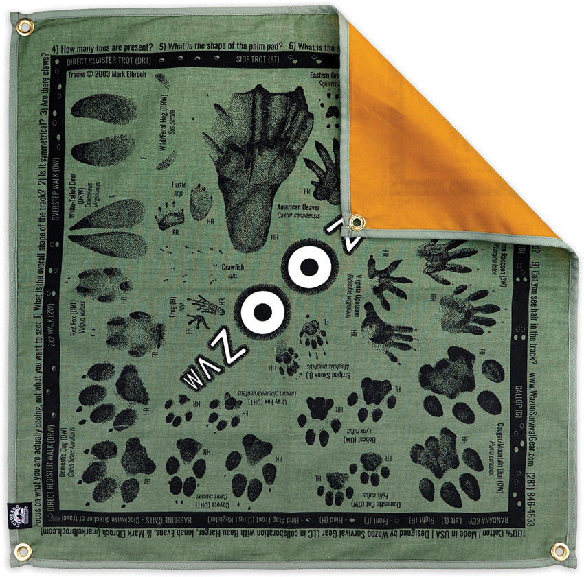 Wazoo Survival Gear Tracking Ground Cloth GRD-CLO-TK-SG by Wazoo Survival Gear