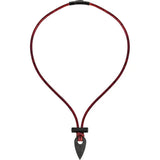 Wazoo Survival Gear Spark Necklace Black Zirconia Ceramic Scraper And Ferro Rod - 16in Leather Cord With Quick Release by Wazoo Survival Gear