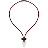 Wazoo Survival Gear Spark Necklace White - Ferro Rod Fire Starter With Ceramic Scraper And Quick Release Leather Cord by Wazoo Survival Gear