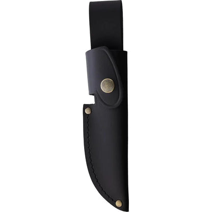 WildSteer Kastor Fixed Blade Knife - Satin 14C28N Sandvik Blade, Full Tang, Black Micarta Handle by WildSteer