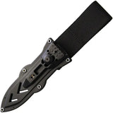 WildSteer SHERKAN Survival Fixed Blade SHE3113 - 5.25 Inch Bohler N690 Tanto Blade Black Tactipren Handle Full Tang by WildSteer