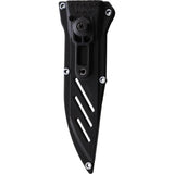 WildSteer Crazy Tech Fixed Blade WT40125 - Satin 14C28N Blade, Full Tang, Glass Breaker, Lanyard Hole by WildSteer