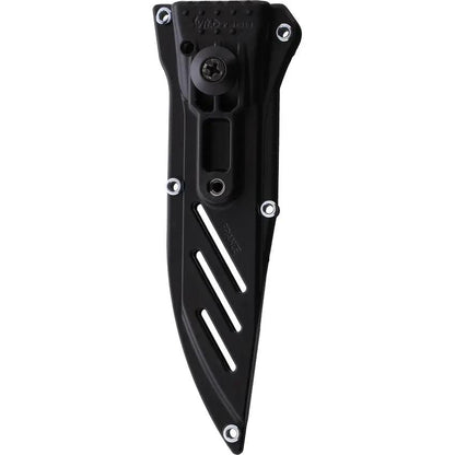 WildSteer Crazy Tech Fixed Blade WT40125 - Satin 14C28N Blade, Full Tang, Glass Breaker, Lanyard Hole by WildSteer