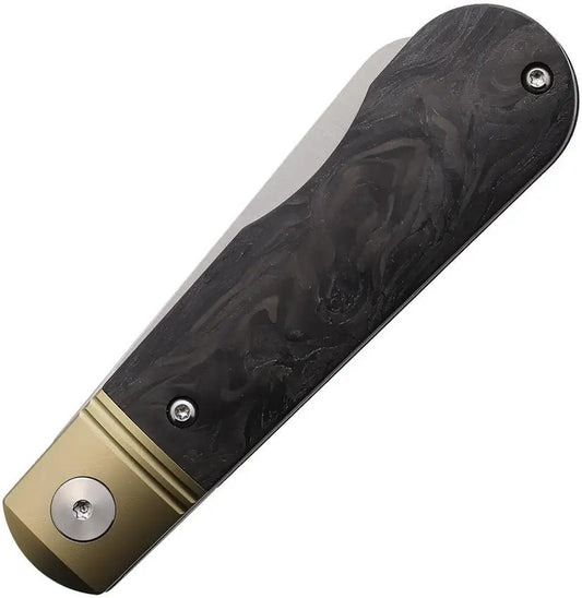 Wheat State Cutlery The Peacemaker Slip Joint WSC-PM105 - Premium Bohler M390 Blade Carbon Fiber Handle Titanium Bolsters by Wheat State Cutlery