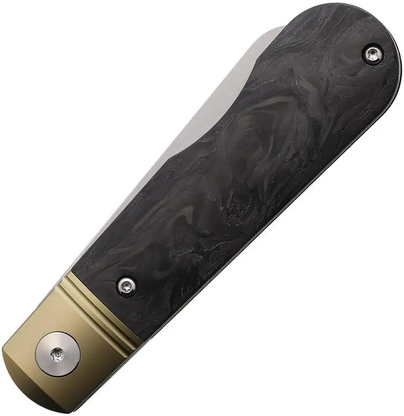 Wheat State Cutlery The Peacemaker Slip Joint WSC-PM105 - Premium Bohler M390 Blade Carbon Fiber Handle Titanium Bolsters by Wheat State Cutlery