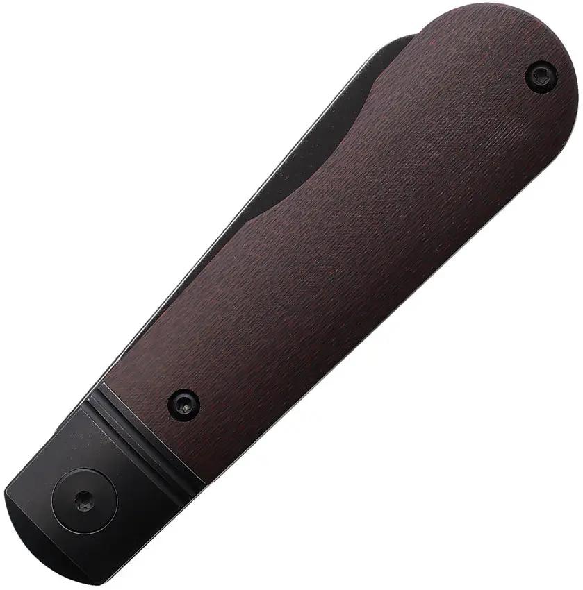 Wheat State Cutlery The Peacemaker Slip Joint WSC PM145 M390 Sheepsfoot Blade With Red River Carbon Fiber Handle by Wheat State Cutlery