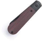 Wheat State Cutlery The Peacemaker Slip Joint WSC PM145 M390 Sheepsfoot Blade With Red River Carbon Fiber Handle by Wheat State Cutlery