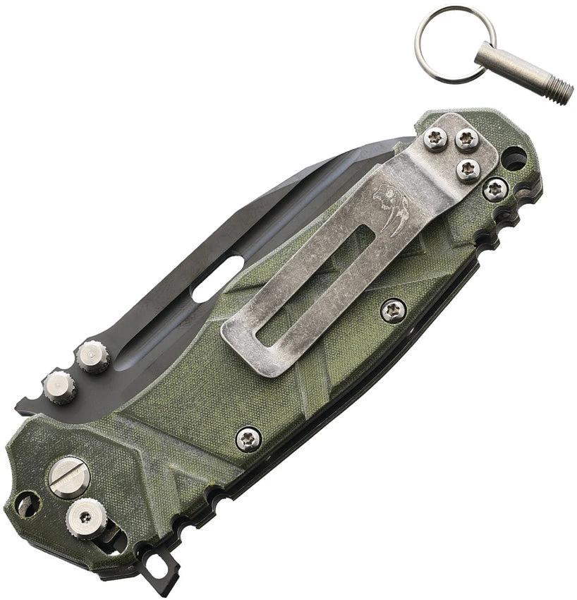 Wander Tactical Hurricane Button Lock HURRICANE FOLDER / DLC / GREEN by Wander Tactical