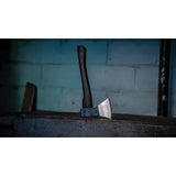WOOX Thunderbird Throwing Axe - Blue Coated Carbon Steel Head 6 Inch, 4 Inch Cutting Edge, 14 Inch Overall by WOOX
