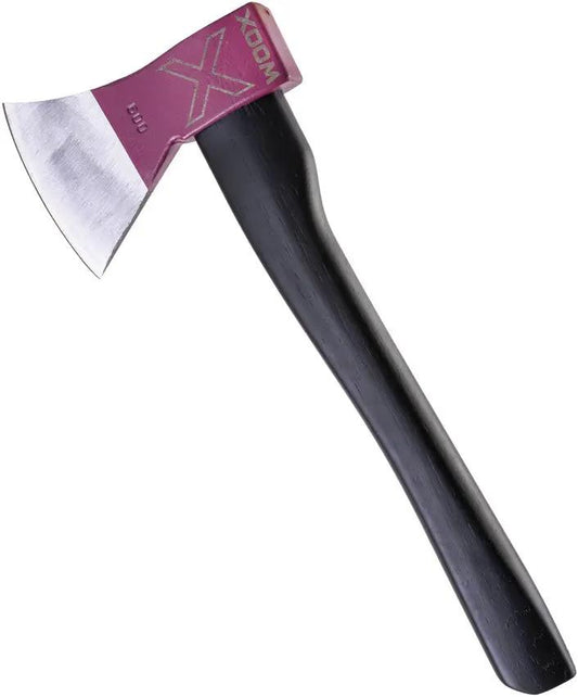 WOOX Thunderbird Throwing Axe Purp - 14in Overall, Purple Coated Carbon Steel Head, 4in Cutting Edge, Competition Ready by WOOX