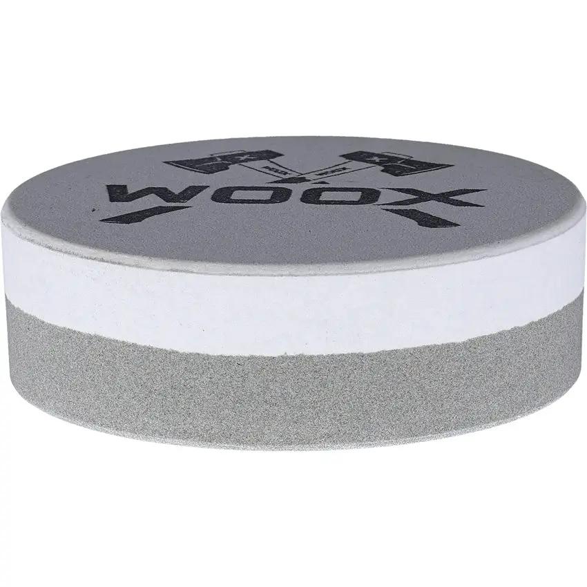 WOOX Whetstone BU.SHR002.01 - Dual Grit Circular Stone With American Sapphire Ceramic, 3 Inch Gift Tin by WOOX