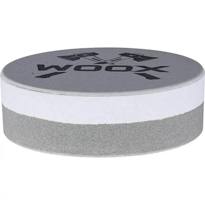 WOOX Whetstone BU.SHR002.01 - Dual Grit Circular Stone With American Sapphire Ceramic, 3 Inch Gift Tin by WOOX