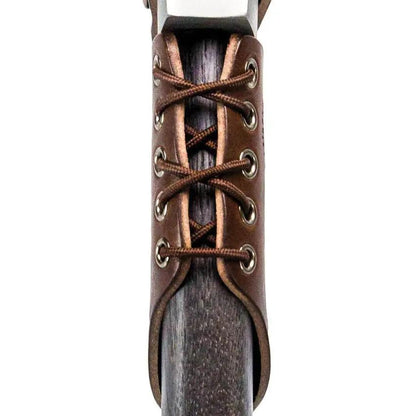 WOOX AX1 Leather Axe Collar - Full Grain Tuscan Leather, Hand Stitched and Oil-Waxed for Protection by WOOX