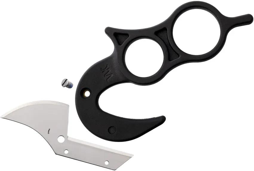 Wyoming Field Dressing Knife - Stainless Blade With Replaceable Dual-Edge Blade And Finger Ring by Wyoming