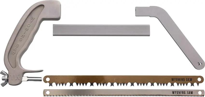 Wyoming Saw EM2098134-120 - Stainless Frame With Aluminum Handle And Heat Treated 11 Inch Wood And Bone Blades by Wyoming