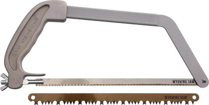 Wyoming Saw EM2098134-120 - Stainless Frame With Aluminum Handle And Heat Treated 11 Inch Wood And Bone Blades by Wyoming