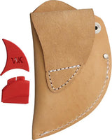 Wyoming Field Dressing Knife - 4.25 Inch Stainless Blade With Replaceable Dual Edge Blade And Leather Sheath by Wyoming