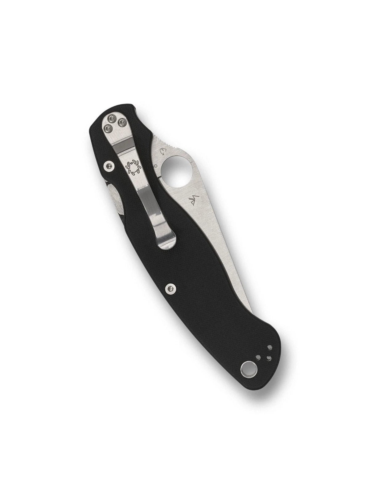 Spyderco Military 2 Compression Lock Folding Knife CPM S30V Satin Blade Black G10 For Tactical Professionals by Spyderco