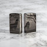 Wolves Design Zippo Lighter – Black Ice® Finish by Zippo