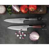 Xin Cutlery Japanese Style Chef Knife XC103 - Antibacterial 304Cu Blade With G10 Handle by Xin Cutlery