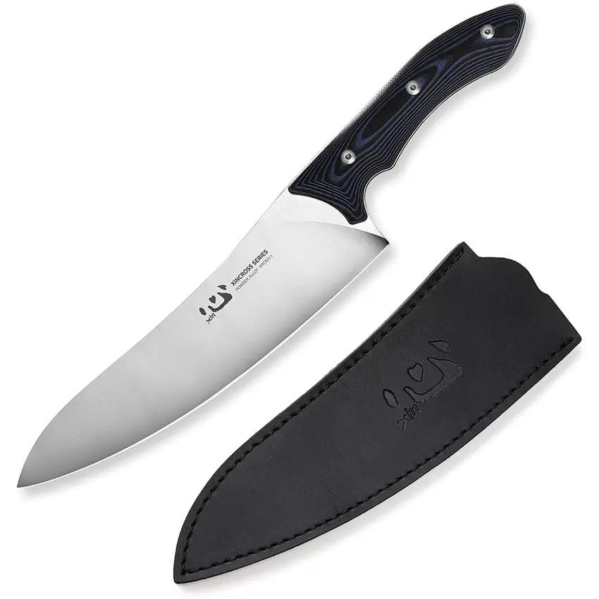 Xin Cutlery XinCross Tactical Chef Knife XC112 - Full Tang Powder Alloy Steel With Satin Finish Blade And G10 Handle by Xin Cutlery