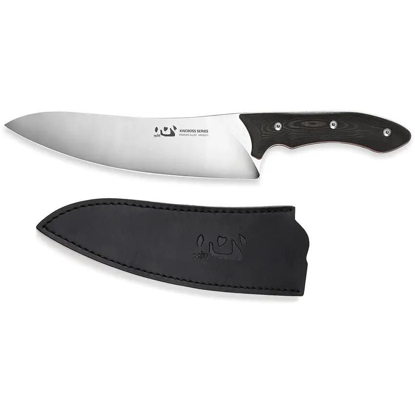 Xin Cutlery XinCross Tactical Chef Knife XC114 - Carbon Fiber Handle, Full Tang, Powder Alloy Steel Blade by Xin Cutlery