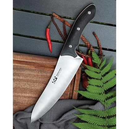 Xin Cutlery XinCross Tactical Chef Knife XC114 - Carbon Fiber Handle, Full Tang, Powder Alloy Steel Blade by Xin Cutlery