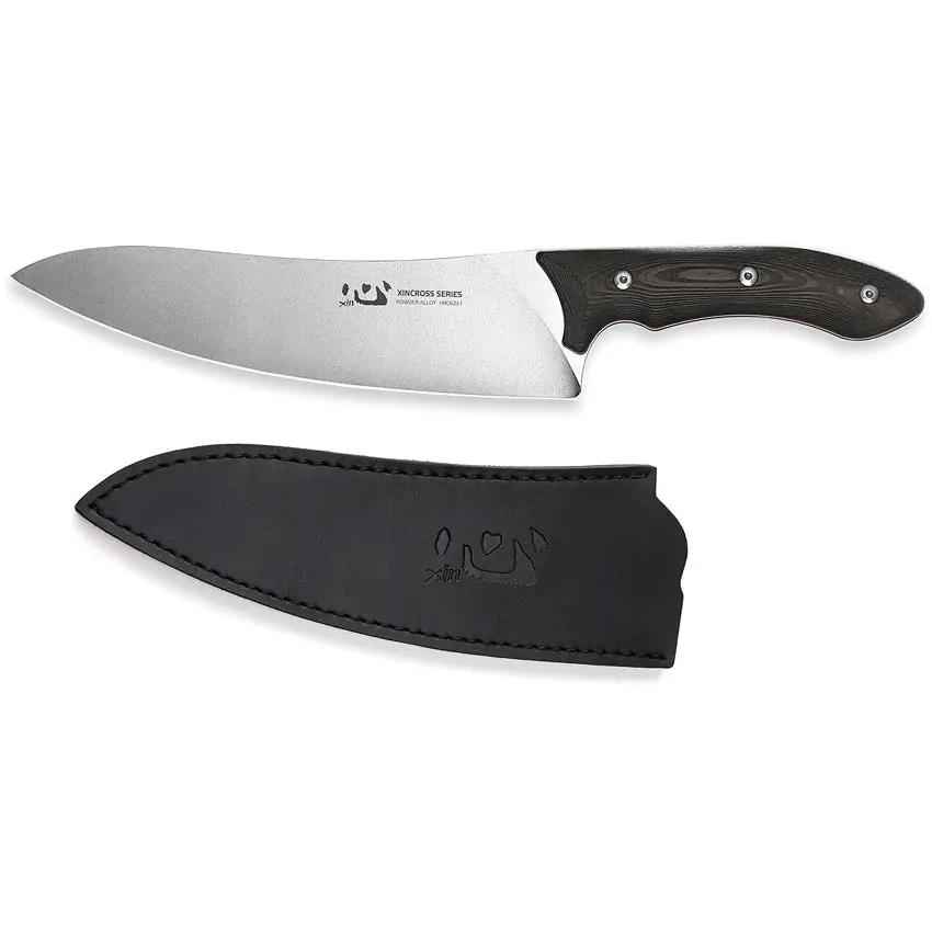 Xin Cutlery XinCross Tactical Chef Knife XC115 - Full Tang Powder Alloy Steel Blade With Carbon Fiber Handle by Xin Cutlery