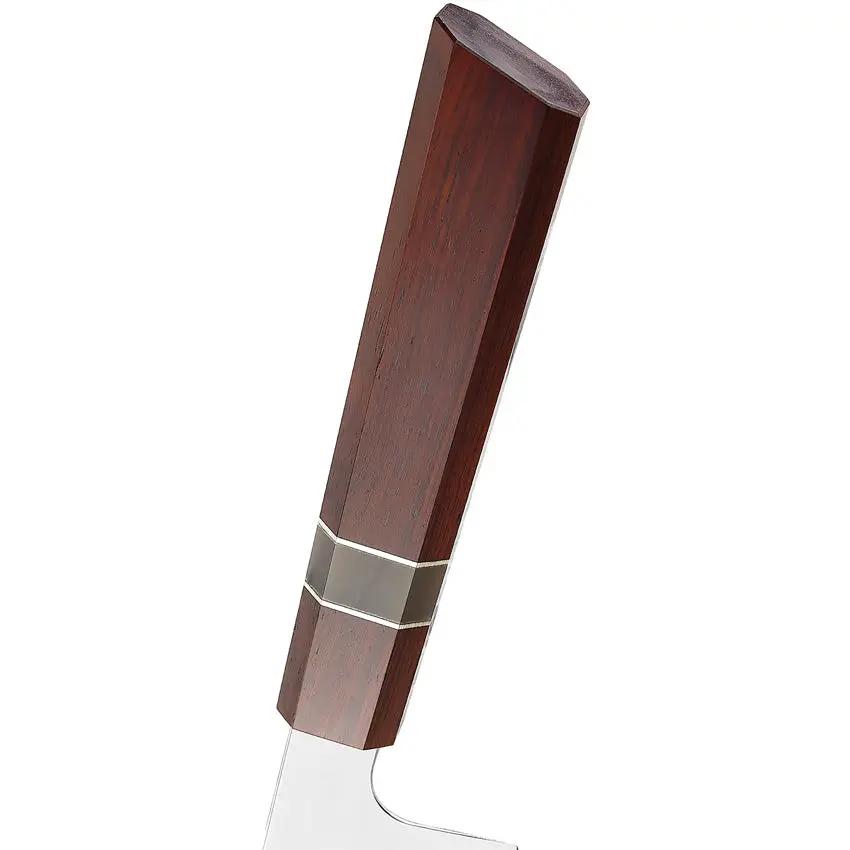 Xin Cutlery Santoku XC142 - Exotic White Buffalo Horn Rosewood And Nickel Silver Handle, 7-Inch Satin Blade by Xin Cutlery