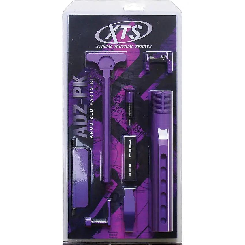 XTS AR15 Parts Kit Purple - Purple Anodized Finish With Allen Keys For Easy Installation by XTS