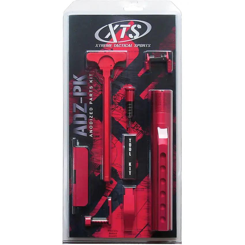 XTS AR15 Parts Kit Red Anodized Finish With Included Allen Keys For Easy Installation by XTS