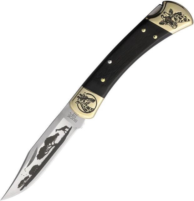 Yellowhorse Custom Buck 110 Lockback Gr CUSTOM BUCK 110 GIRAFFE by Yellowhorse
