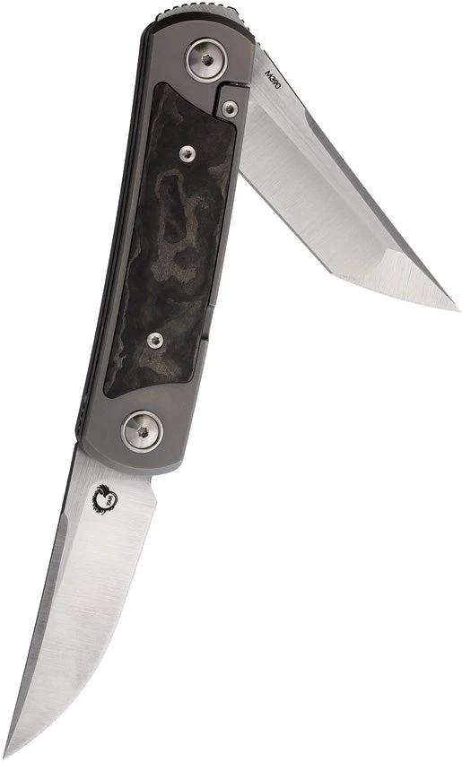 Yan Knives EMW Framelock Fat Carbon EMW-BC-FCF by Yan Knives