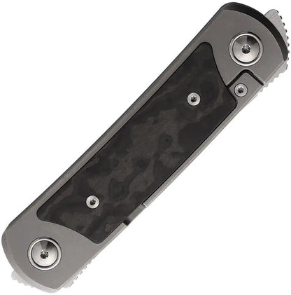 Yan Knives EMW Framelock Fat Carbon - Bohler M390 Blade, Titanium Handle With Black Camo Fat Carbon Fiber Inlay by Yan Knives