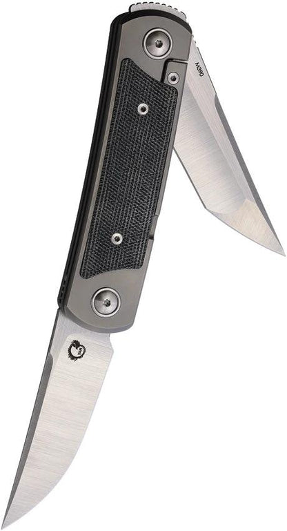 Yan Knives EMW Framelock Micarta EMW-BM by Yan Knives