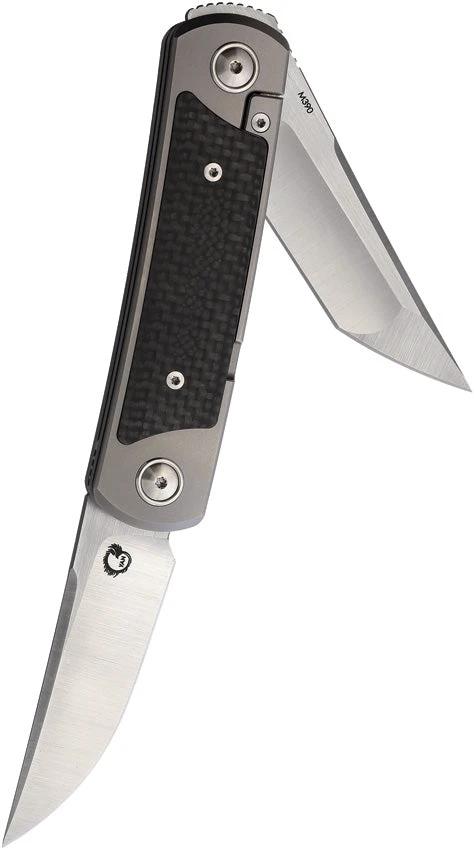 Yan Knives EMW Framelock Carbon Fiber EMW-CF by Yan Knives