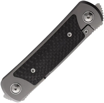 Yan Knives EMW Framelock Carbon Fiber EMW-CF - Bohler M390 Blade, Titanium Handle With Twill Carbon Fiber Inlay by Yan Knives