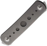Yan Knives EMW Framelock Speedhole EMW-SH-TI - Titanium Bead Blast Handle Bohler M390 Blade Tanto and Drop Point by Yan Knives