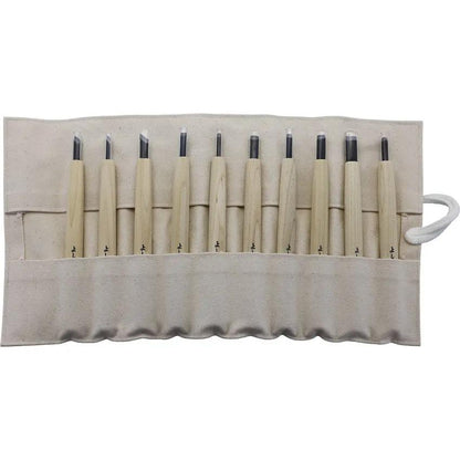 Yoshiharu W-10 Japanese Carving Set AC016 - Premium SKS-2 Steel Blades With Magnolia Wood Handle by Yoshiharu