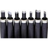 Yoshiharu H-7 Japanese Carving Knife Set - 7 Piece Professional Kitchen Carving Tools in Wooden Box by Yoshiharu