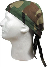 Zan Headgear Woodland Camo Z118C - 100 Percent Cotton One Size Fits Most Lightweight Head Wrap For Comfort by Zan Headgear