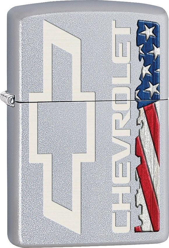 Zippo Chevrolet Bowtie/Flag Lighter 205-064260 by Zippo