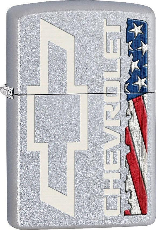 Zippo Chevrolet Bowtie/Flag Lighter 205-064260 by Zippo