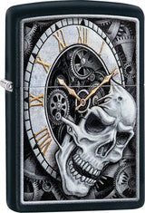 Zippo Skull Clock Design Lighter 29854 by Zippo
