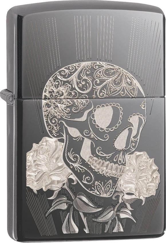 Zippo Fancy Skull Lighter 29883 by Zippo